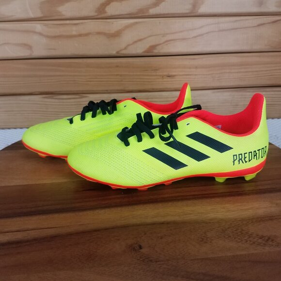 Men's Size 5 1/2 Yellow Adidas Predator 18.4 FxG Soccer Cleats DB2005 - Picture 3 of 9